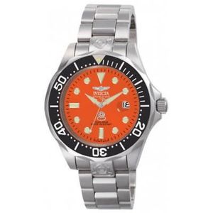 INVICTA Pro Diver Orange Dial Men's Watch 10665 NWT